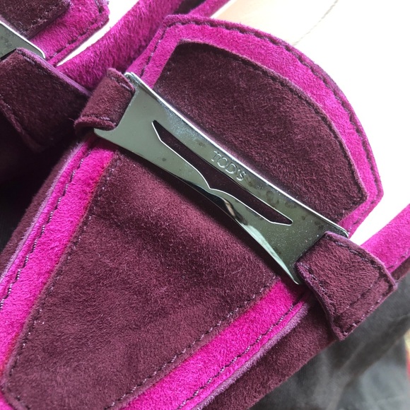 Vintage Tod’s suede pump St: Billie in Fuchsia - Picture 2 of 4